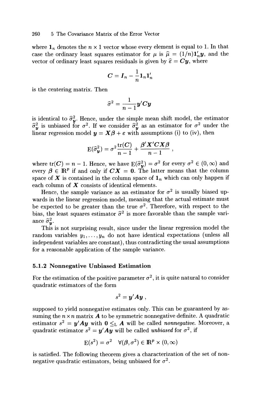 1 Under The Linear Regression Model With Assumpti Chegg Com