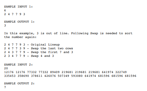 Solved Q2: Given a sorted list of numbers with one number | Chegg.com