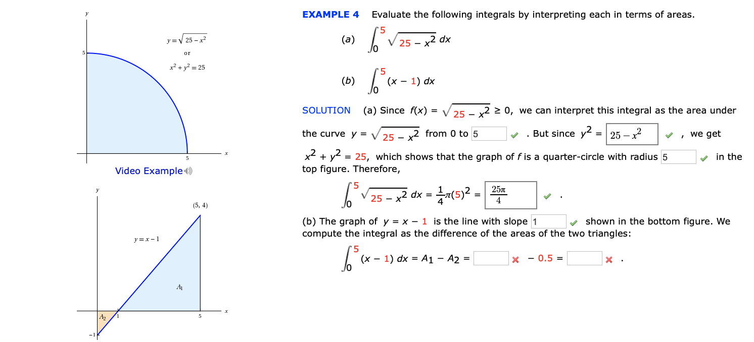 Solved Evaluate The Following Integrals By Interpreting Each | Chegg.com