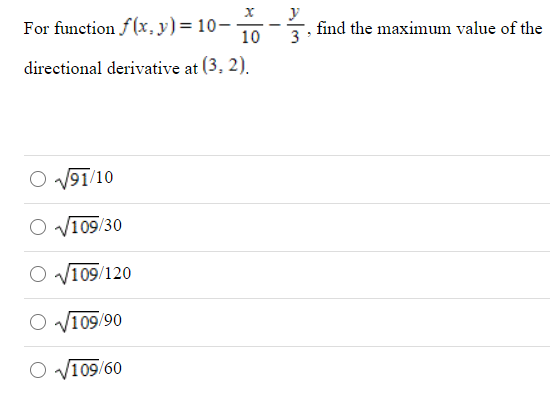 Solved 3 Find The Maximum Value Of The For Function F(x, Y)= | Chegg.com