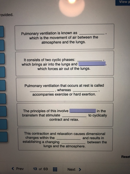 Solved View p ovided. Pulmonary ventilation is known as | Chegg.com