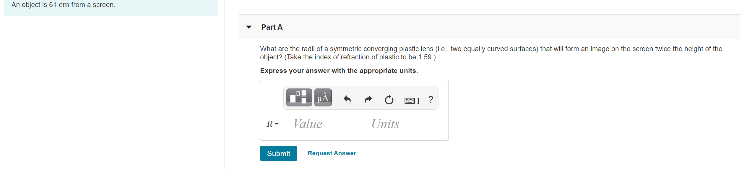 Solved It's nighttime, and you've dropped your goggles into | Chegg.com