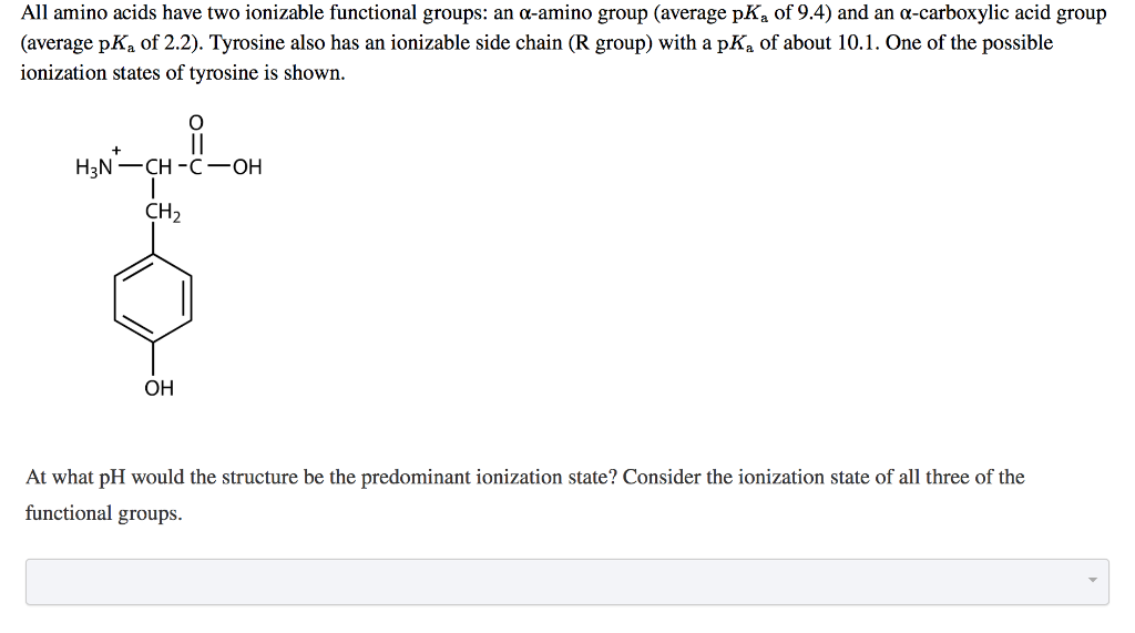 Solved All amino acids have two ionizable functional groups
