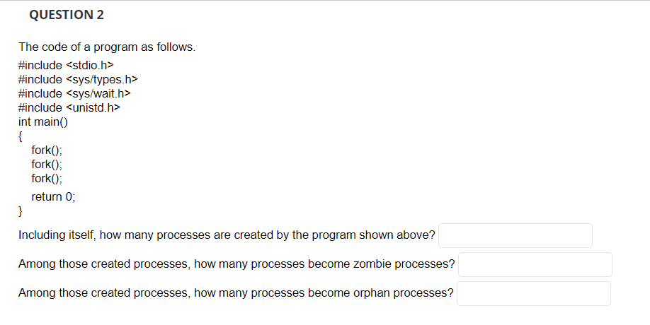 Solved QUESTION 2 The code of a program as follows. #include | Chegg.com