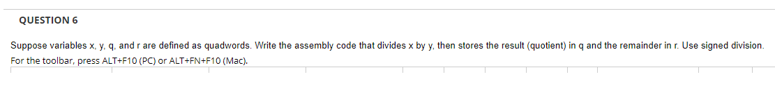 Solved IN ASSEMBLY LANGUAGE NO LIBRARIES, NOT IN C PLEASE | Chegg.com