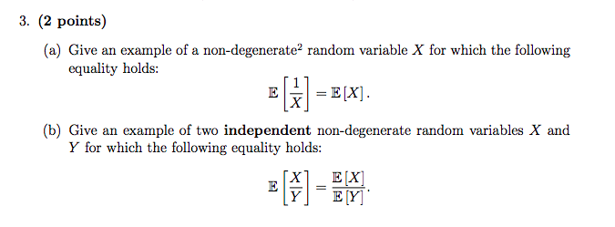 Solved 3. (2 points) (a) Give an example of a | Chegg.com