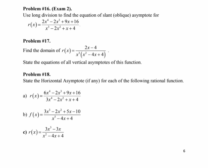 How To Find The Equation Of Slant Asymptote - Tessshebaylo