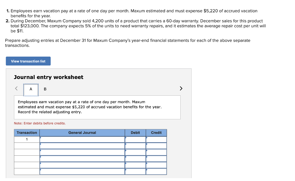 Solved receivable. b. Prepare the adjusting entry to record | Chegg.com