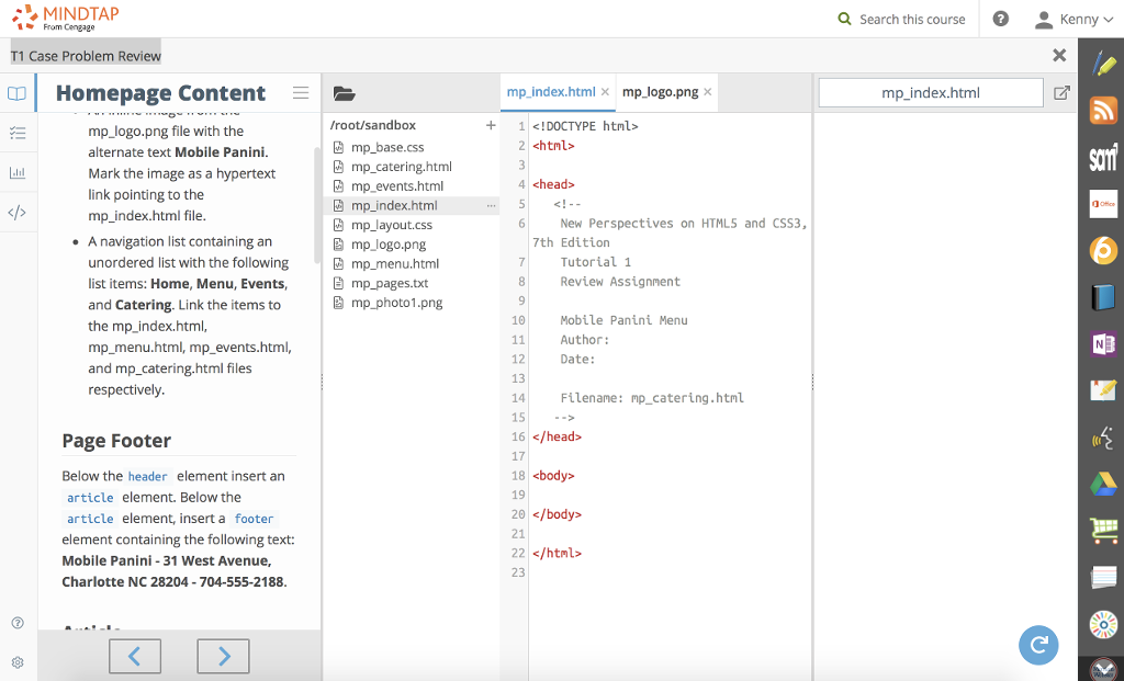 Solved: MINDTAP Q Search This Course From Cengage T1 Case ... | Chegg.com