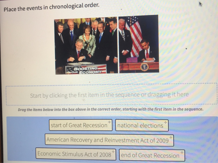 Solved Place the events in chronological order. BOoSTING | Chegg.com