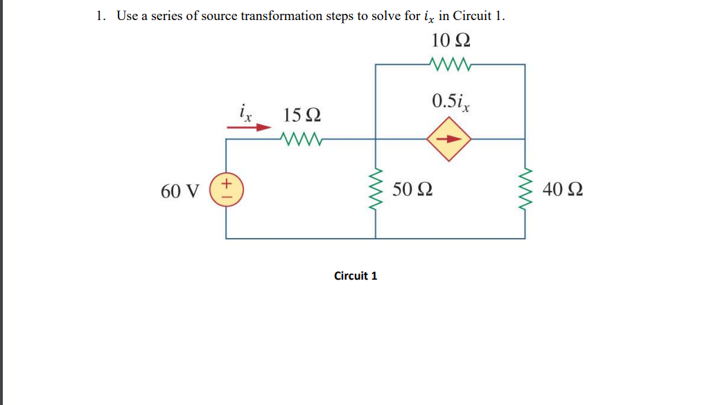 Use a series of source transformation steps to solve | Chegg.com