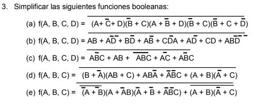 Simplificar funciones