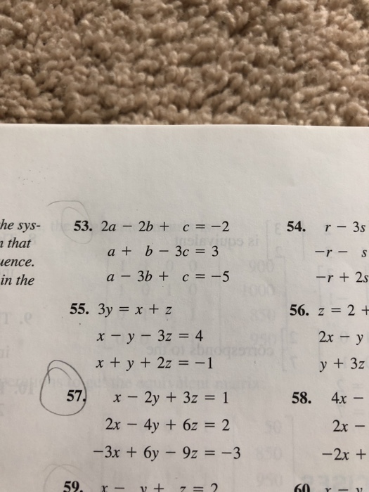 Solved 36. X -y-2 3x - Y 35, X+y=5 -2x + Y -! 12 65 37. 2x + | Chegg.com