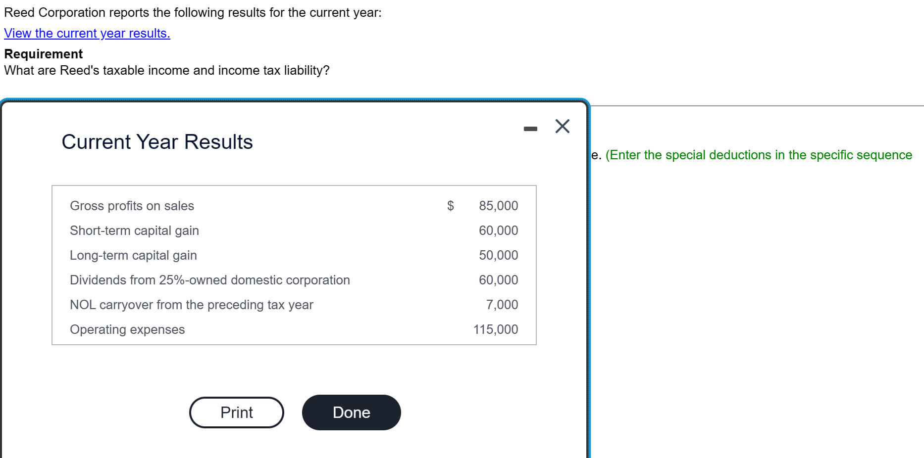 Solved capital gain net income capital loss deduction chegg