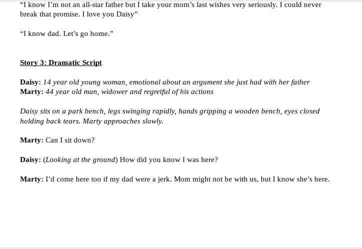 this is grade 12 English I need a dialog and I will | Chegg.com