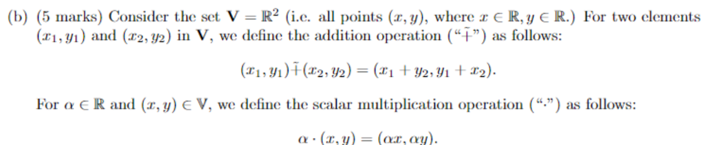 Solved 3. (10 marks) For each of the following sets along | Chegg.com