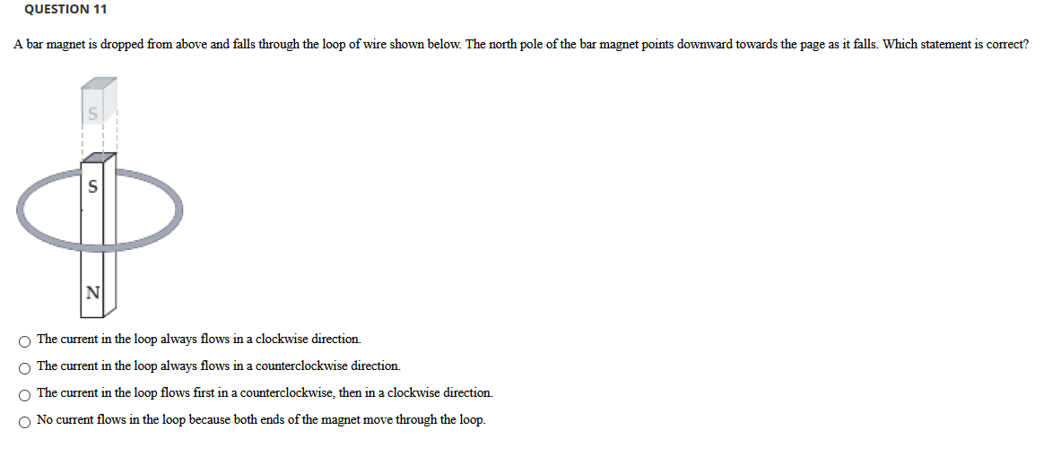 Solved QUESTION 11 A bar is dropped from above and