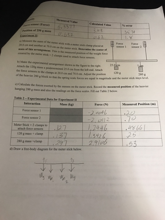 Solved STATIC EQUILIBRIUM Purposci The lab today involves | Chegg.com
