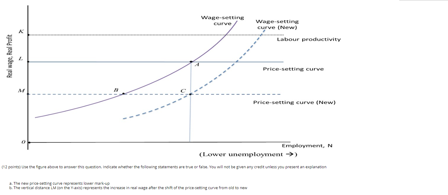 Solved Wage-setting curve Wage-setting curve (New) K Labour | Chegg.com