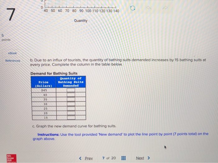 Solved 7 Change in Demand Exercise 1 The table below