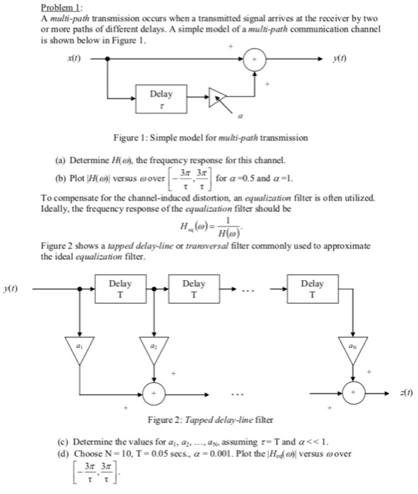 Solved A multipath transmission occurs when a transmitted