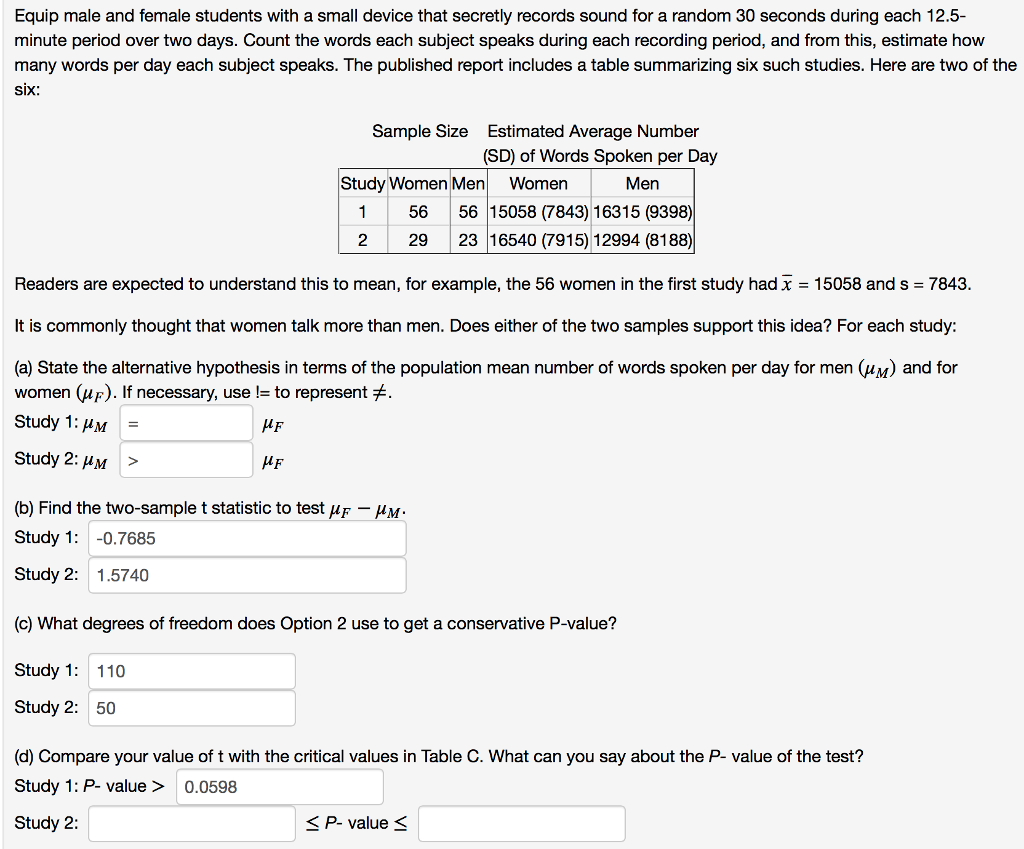 Solved Equip Male And Female Students With A Small Device Chegg