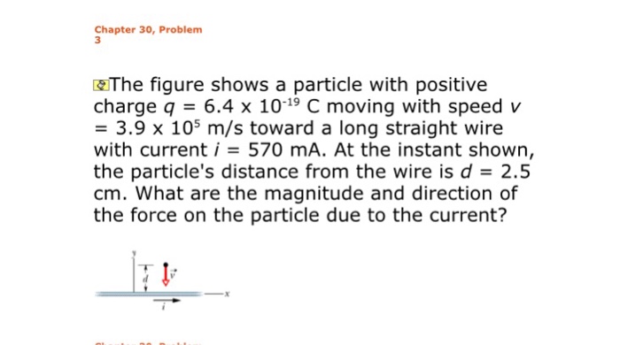 Solved Chapter 30, Problem The figure shows a particle with | Chegg.com