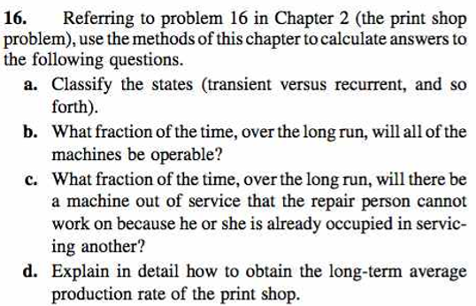 16. Referring to problem 16 in Chapter 2 (the print | Chegg.com