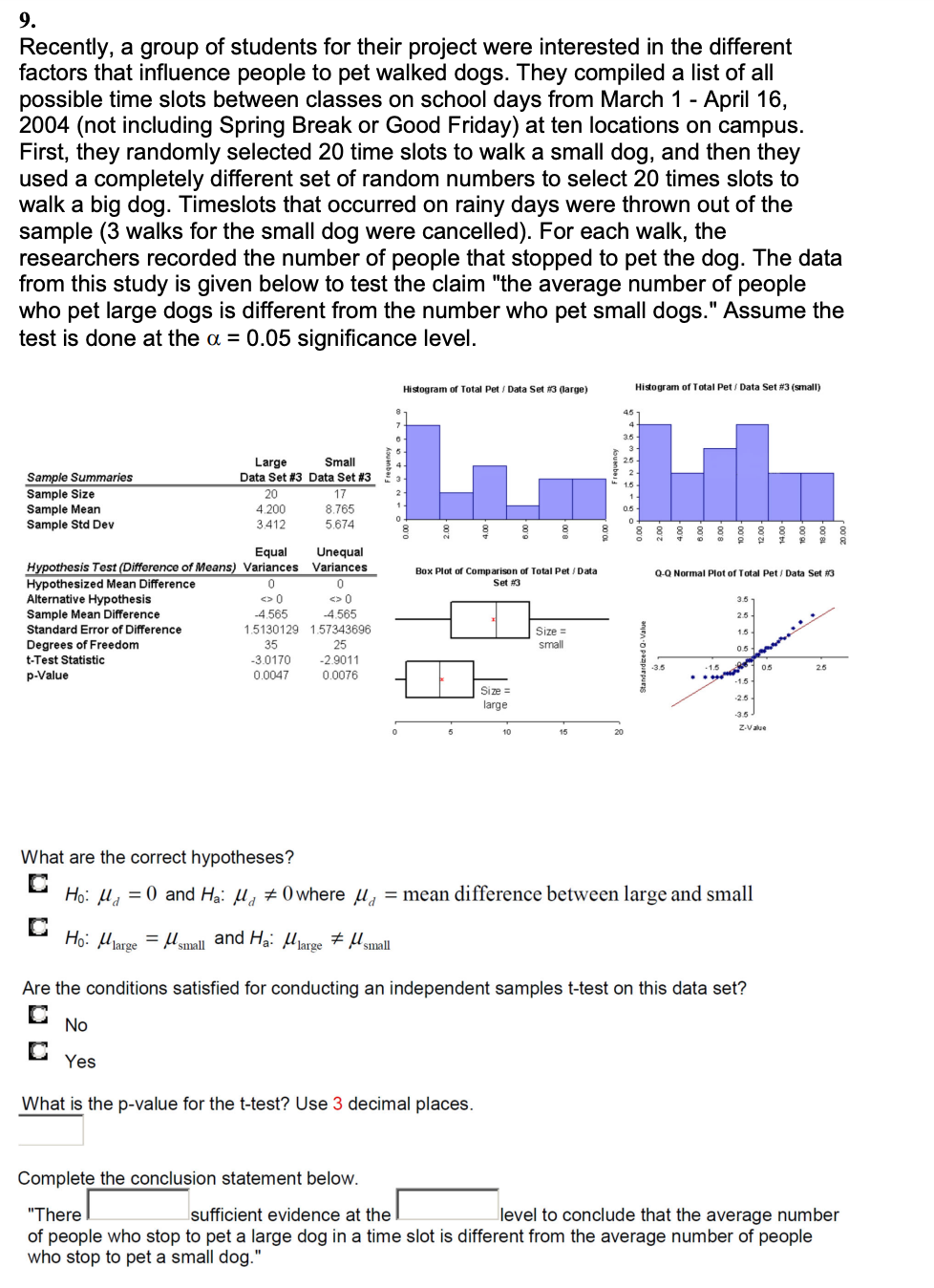 Solved 9. Recently, a group of students for their project | Chegg.com