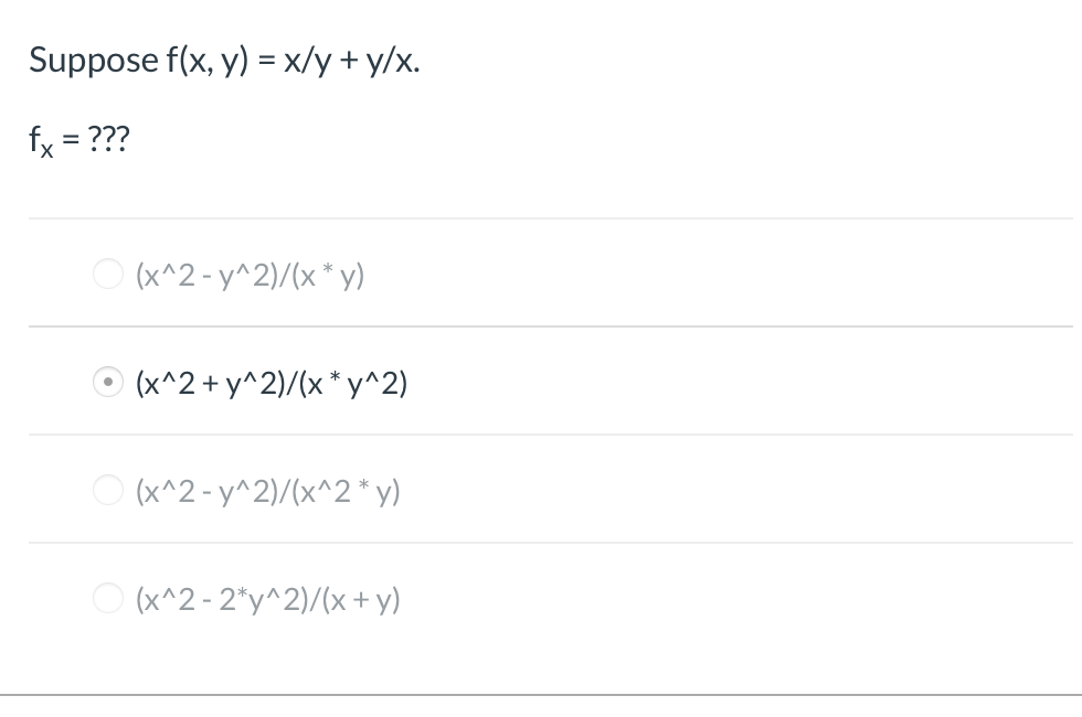 Solved Suppose F X Y X Y Y X Fx X 2 Y 2 X