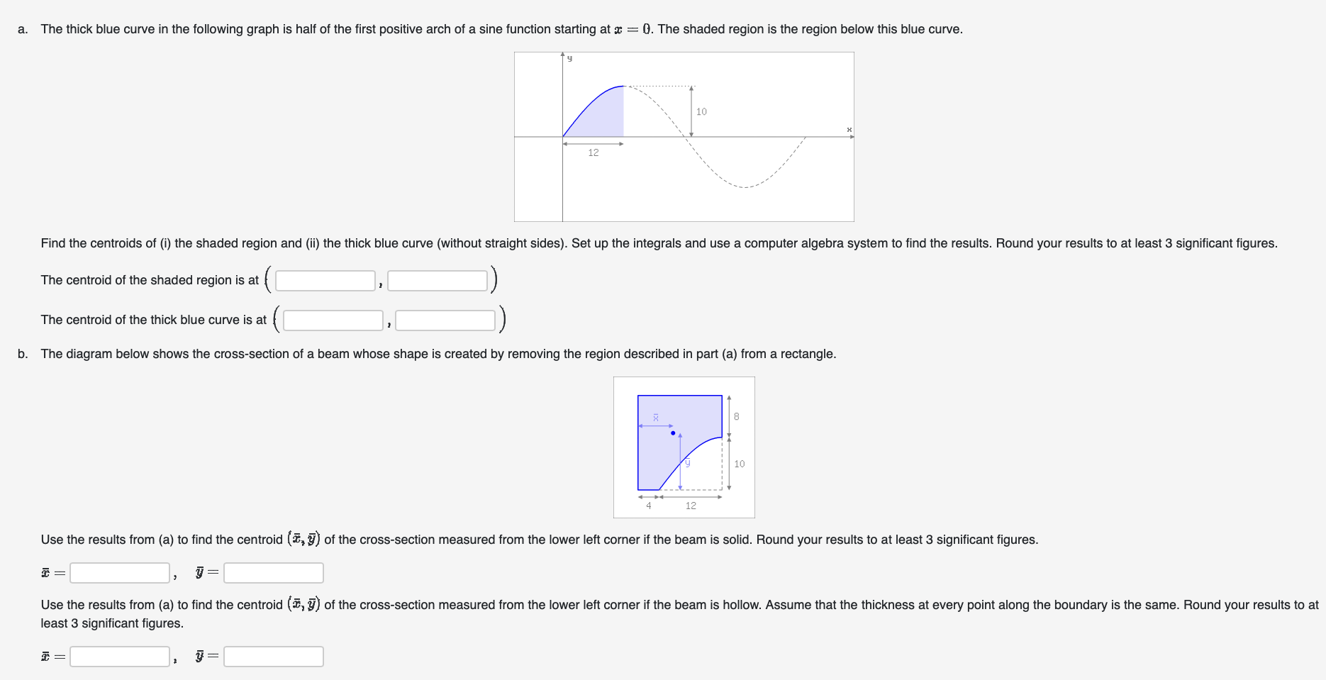 Solved a. The thick blue curve in the following graph is | Chegg.com