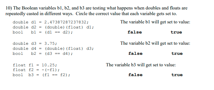 Solved 10) The Boolean Variables B1,b2, And B3 Are Testing | Chegg.com