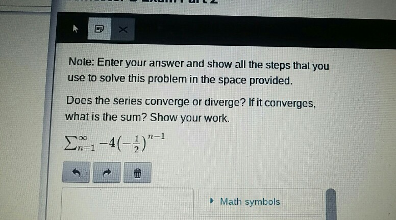 Solved Note: Enter your answer and show all the steps that | Chegg.com
