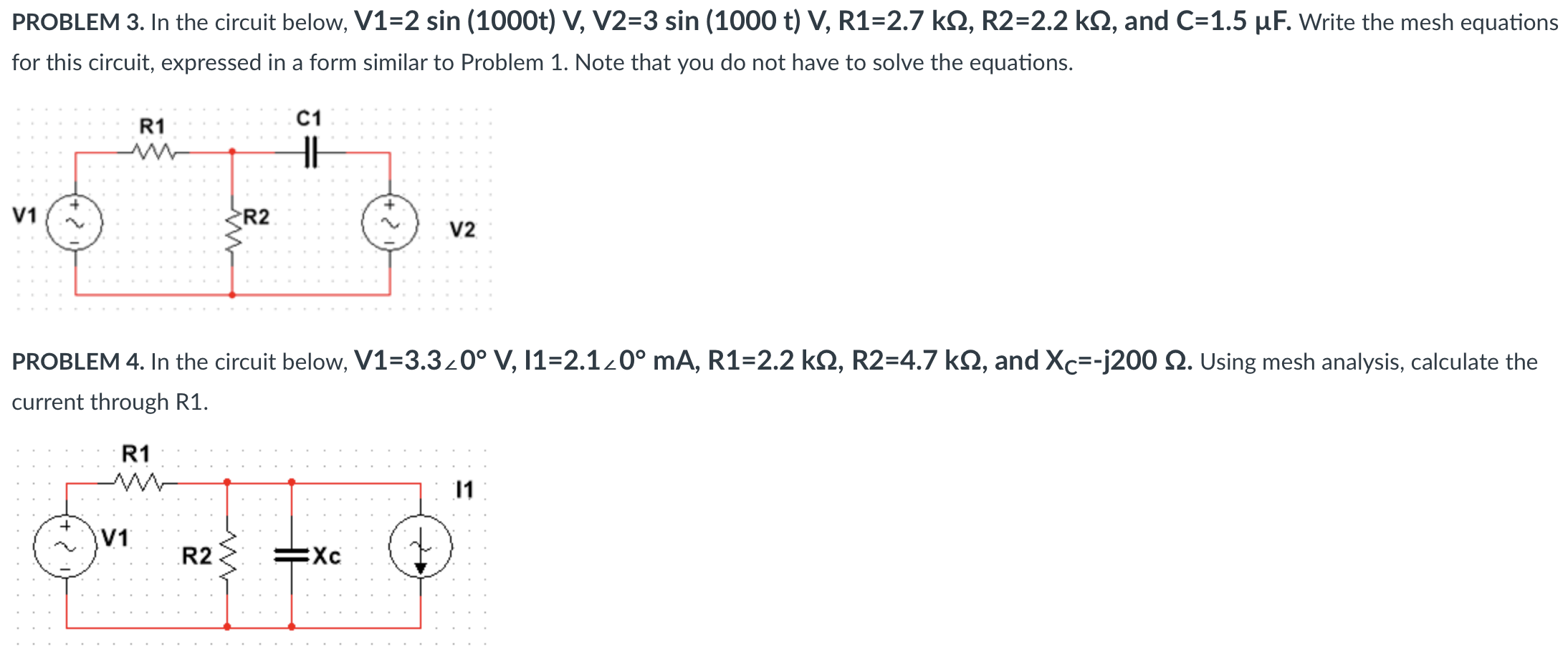 Solved PROBLEM 3. In The Circuit Below, | Chegg.com