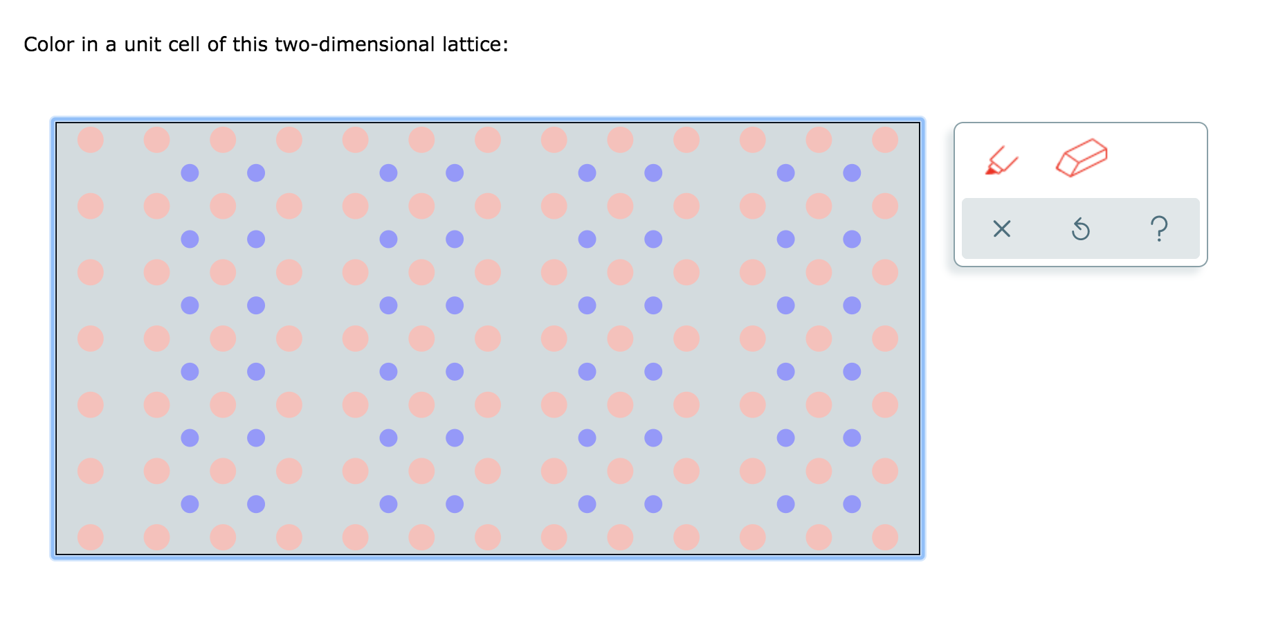 Solved Color in a unit cell of this twodimensional lattice