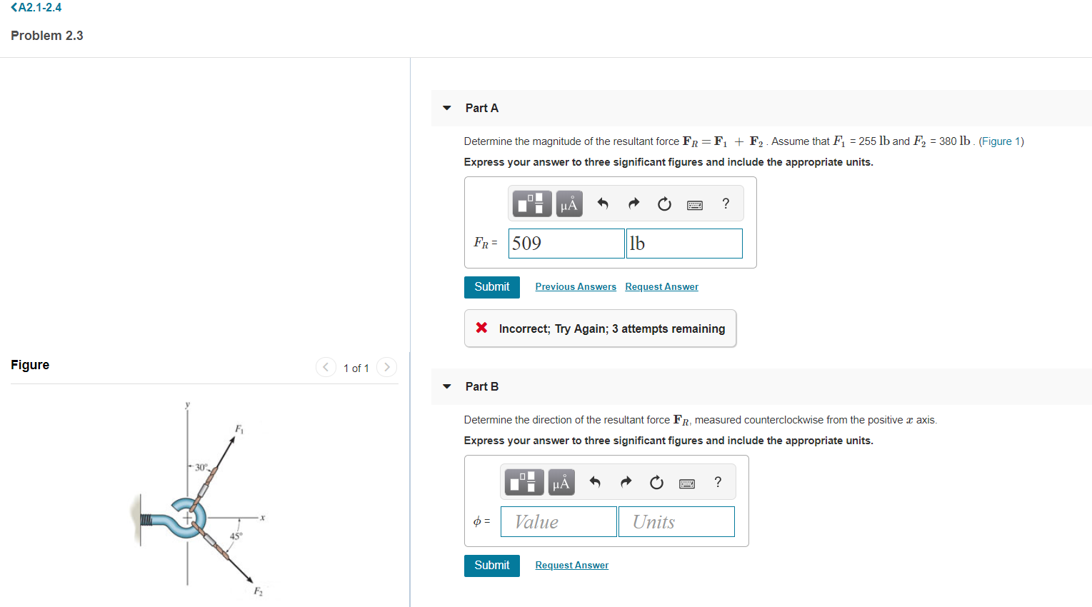 Solved Determine The Magnitude Of The Resultant Force | Chegg.com