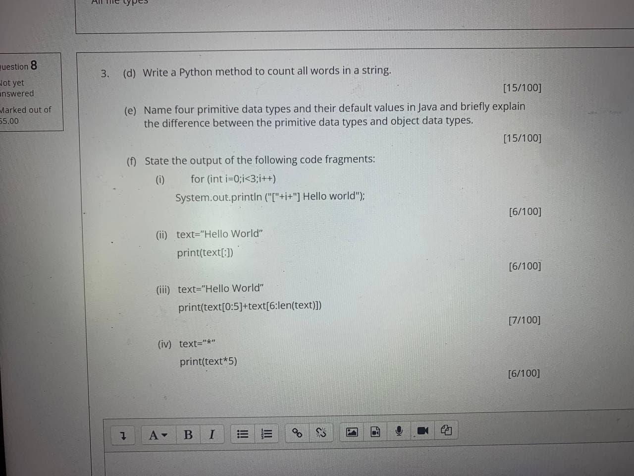 НI Песурс question 8 3. Hot yet answered Marked out | Chegg.com