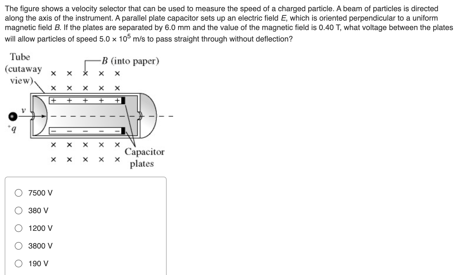 Solved The Figure Shows A Velocity Selector That Can Be Used | Chegg.com