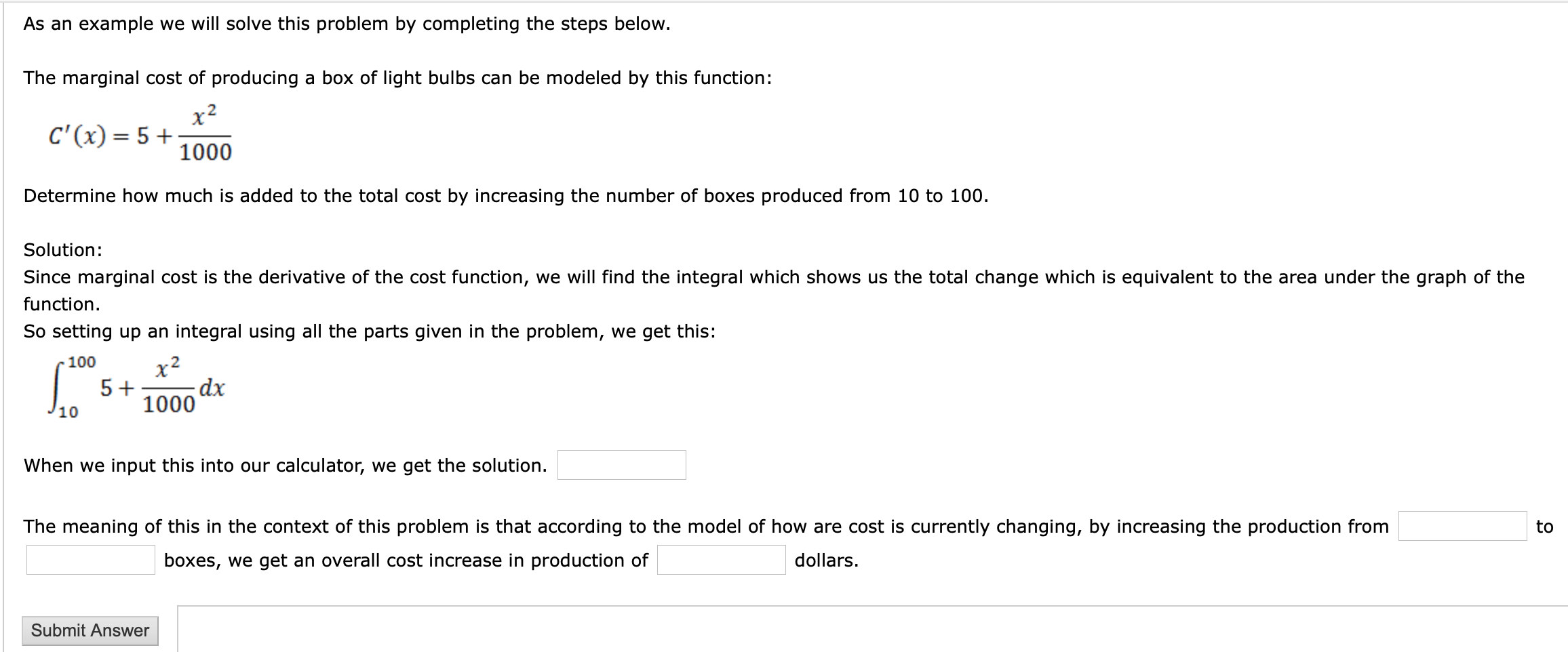 Solved As An Example We Will Solve This Problem By | Chegg.com