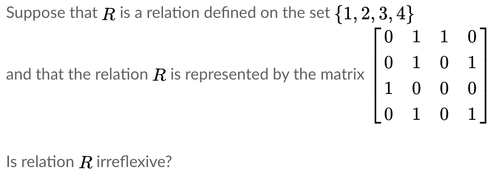 Solved Suppose that R is a relation defined on the set | Chegg.com