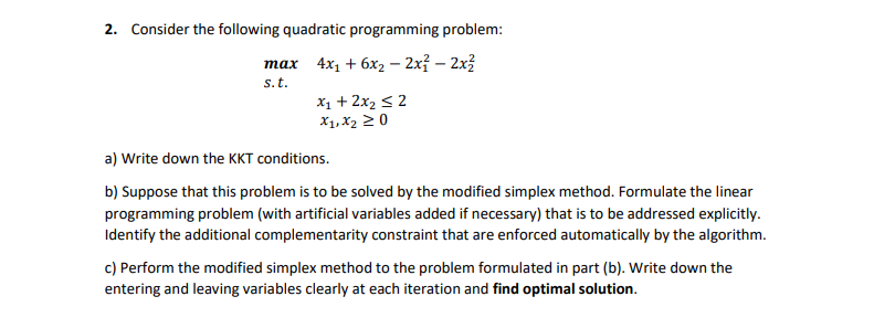 mathematical programming quadratic assignment problem