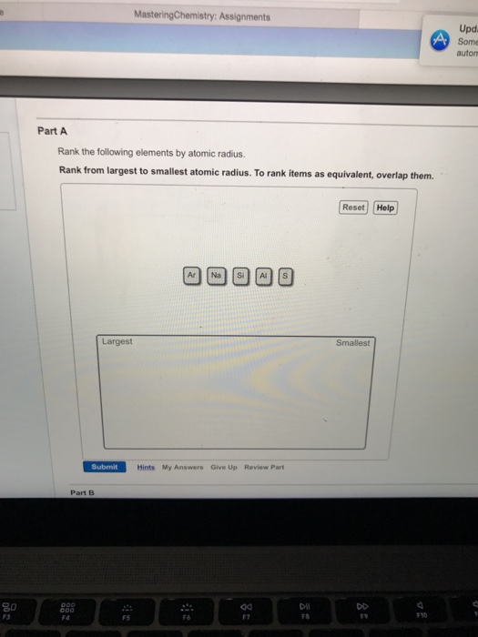 Solved Rank the following elements by atomic radius. Rank | Chegg.com