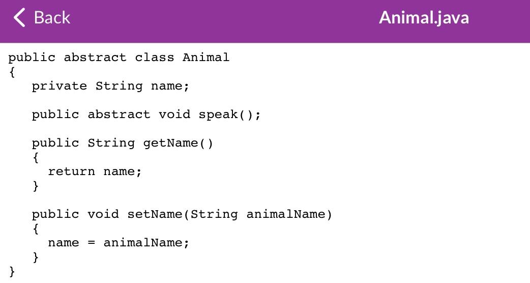 Solved For the lab, we have different files, Abstract super | Chegg.com