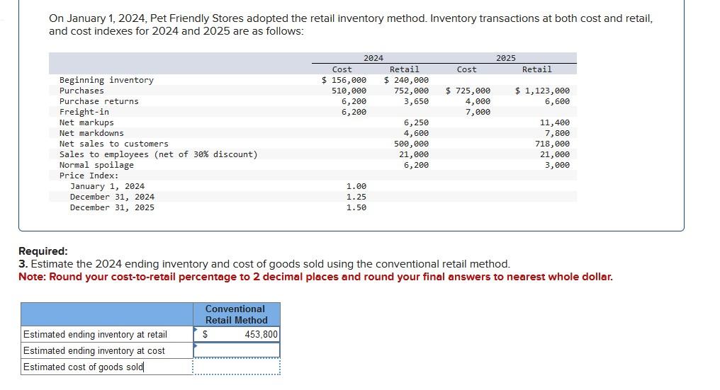 Solved On January 1, 2024, Pet Friendly Stores adopted the