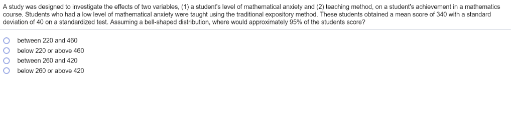 Solved A study was designed to investigate the effects of | Chegg.com