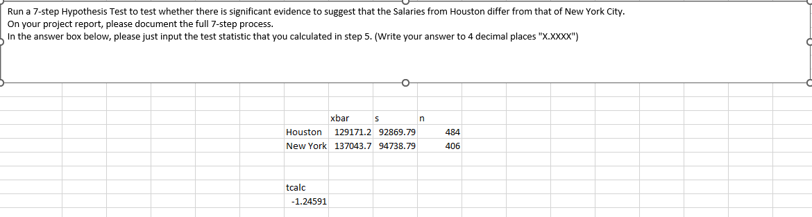 7 step hypothesis test