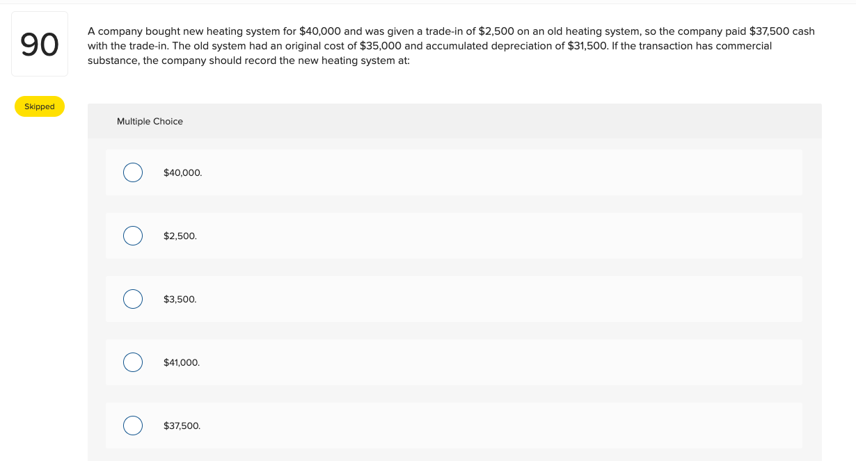 Solved A company bought new heating system for 40,000 and