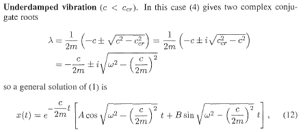 Solved Derive the general solution for underdamped and | Chegg.com