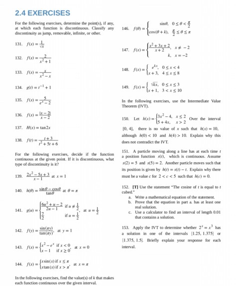 Solved 2.4 EXERCISES For the following exercises, determine | Chegg.com