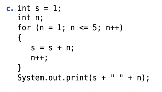 Solved What does the loop print? Provide a trace table to | Chegg.com